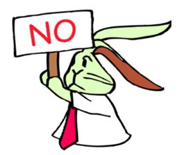 Rabbit uses slang expression. sticker #6198089