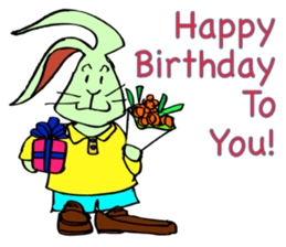 Rabbit uses slang expression. sticker #6198090