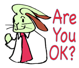 Rabbit uses slang expression. sticker #6198094