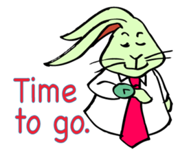 Rabbit uses slang expression. sticker #6198098