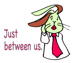 Rabbit uses slang expression. sticker #6198099