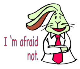 Rabbit uses slang expression. sticker #6198103