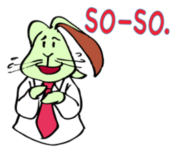 Rabbit uses slang expression. sticker #6198104