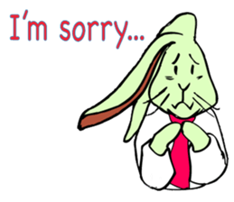 Rabbit uses slang expression. sticker #6198106