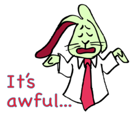 Rabbit uses slang expression. sticker #6198109