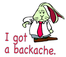 Rabbit uses slang expression. sticker #6198114