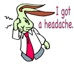 Rabbit uses slang expression. sticker #6198115