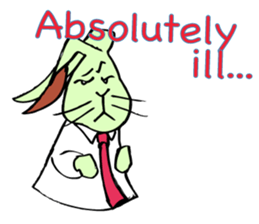 Rabbit uses slang expression. sticker #6198116