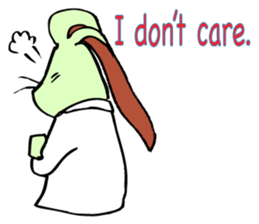 Rabbit uses slang expression. sticker #6198118