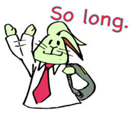 Rabbit uses slang expression. sticker #6198119