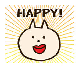 Thick lips cat -English version- sticker #6198122