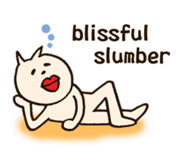 Thick lips cat -English version- sticker #6198128