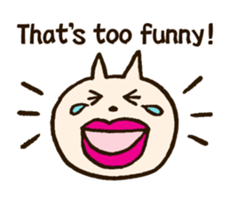 Thick lips cat -English version- sticker #6198133