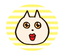 Thick lips cat -English version- sticker #6198147