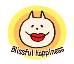 Thick lips cat -English version- sticker #6198149