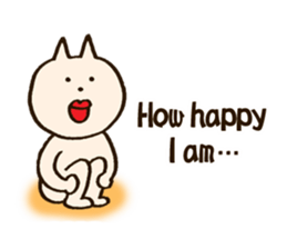 Thick lips cat -English version- sticker #6198151