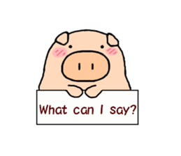 cute animal stickers (pig) sticker #6198647