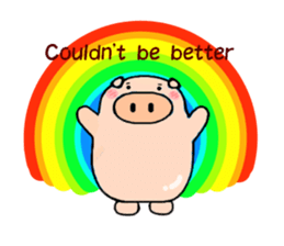 cute animal stickers (pig) sticker #6198648