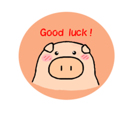cute animal stickers (pig) sticker #6198650