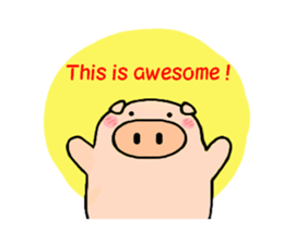 cute animal stickers (pig) sticker #6198654