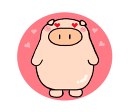 cute animal stickers (pig) sticker #6198655