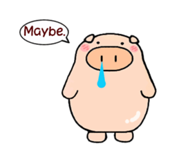 cute animal stickers (pig) sticker #6198658