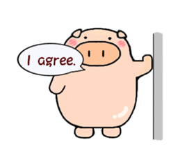 cute animal stickers (pig) sticker #6198662