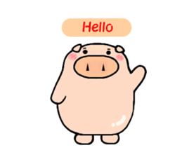cute animal stickers (pig) sticker #6198676
