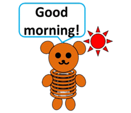 The stretchable bear toy sticker #6198680