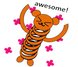 The stretchable bear toy sticker #6198683