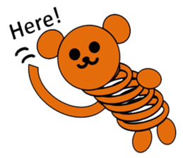 The stretchable bear toy sticker #6198684