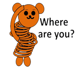 The stretchable bear toy sticker #6198685