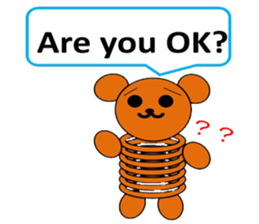 The stretchable bear toy sticker #6198690