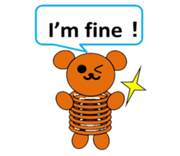 The stretchable bear toy sticker #6198691