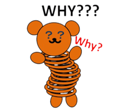 The stretchable bear toy sticker #6198697