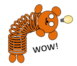 The stretchable bear toy sticker #6198698