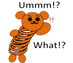 The stretchable bear toy sticker #6198704