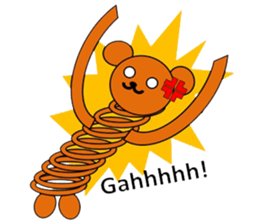 The stretchable bear toy sticker #6198706