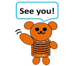 The stretchable bear toy sticker #6198709