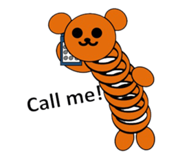 The stretchable bear toy sticker #6198710