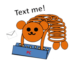 The stretchable bear toy sticker #6198711