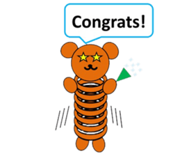 The stretchable bear toy sticker #6198712