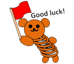 The stretchable bear toy sticker #6198714