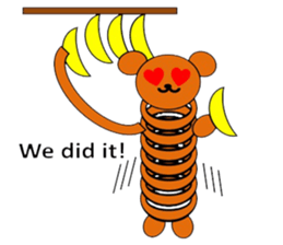 The stretchable bear toy sticker #6198716