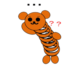 The stretchable bear toy sticker #6198717