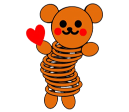 The stretchable bear toy sticker #6198718