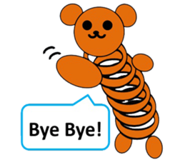 The stretchable bear toy sticker #6198719