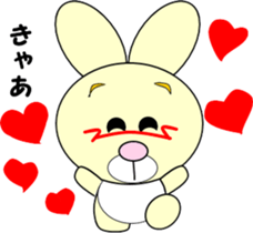 Yellow rabbit's holiday sticker #6198844