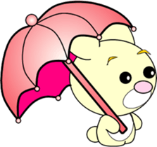 Yellow rabbit's holiday sticker #6198858