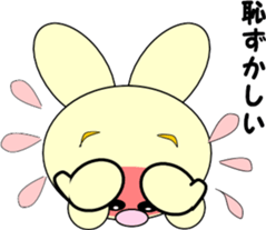 Yellow rabbit's holiday sticker #6198878